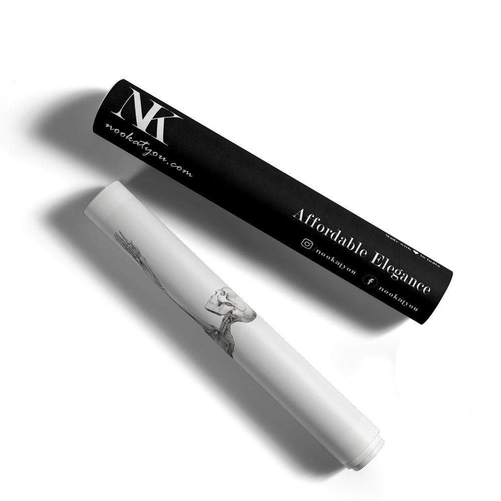 George Stubbs - Human Skeleton Canvas Painting - XS / Matte Paper / Rolled Art - Nook At You