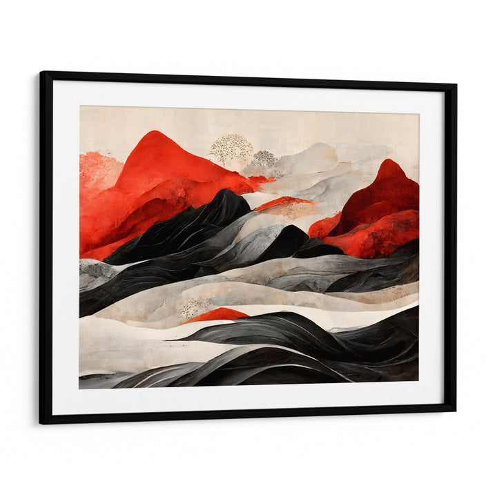 Red Mountains Art Landscape Painting