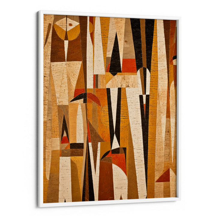 Mosaic Nature Abstract Painting-White Frame-Nook At You