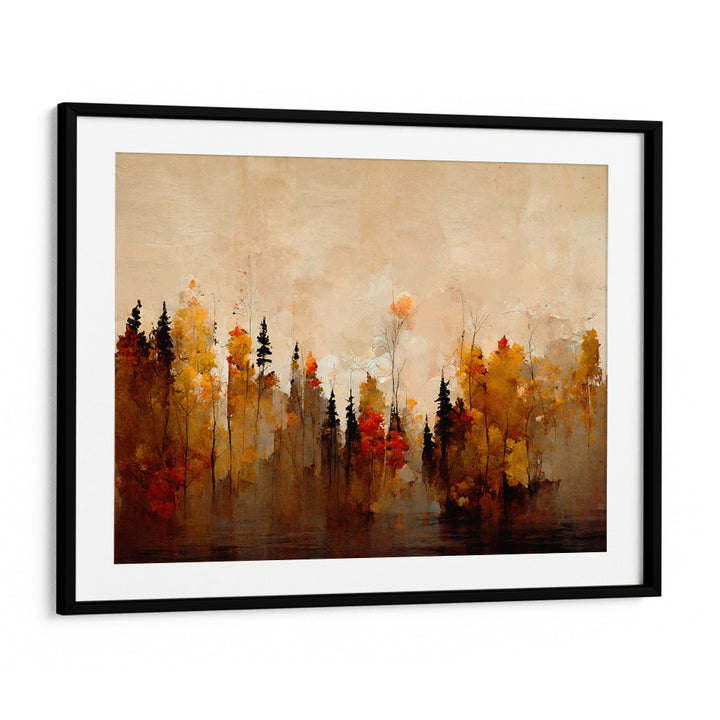 A Forest In Autumn Landscape Painting