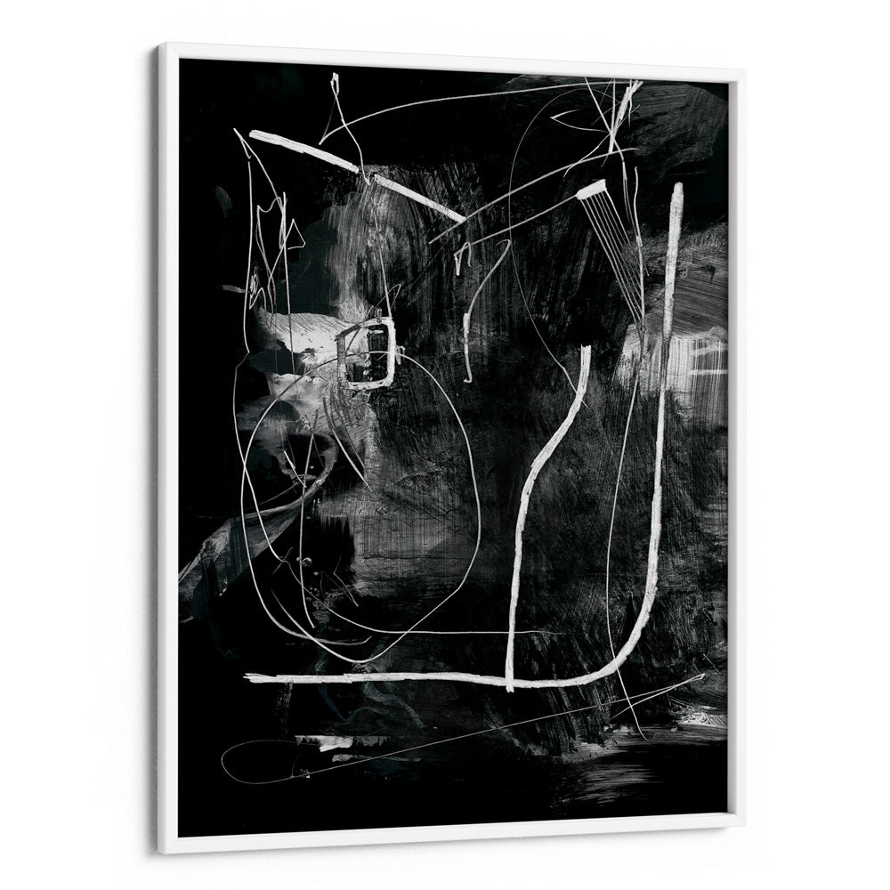 Mono Canvas Painting-White Frame-Nook At You