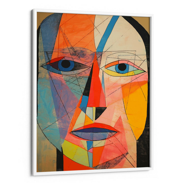 The Face Abstract Painting-White Frame-Nook At You
