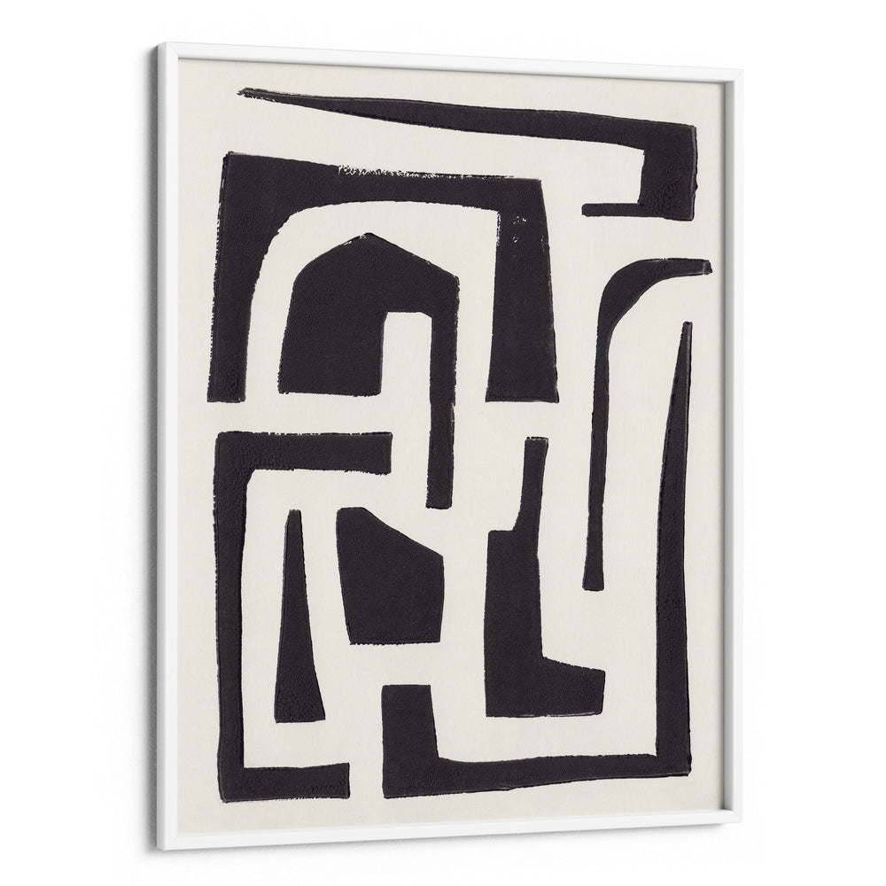 Neighbourhood Abstract Art-White Frame-Nook At You