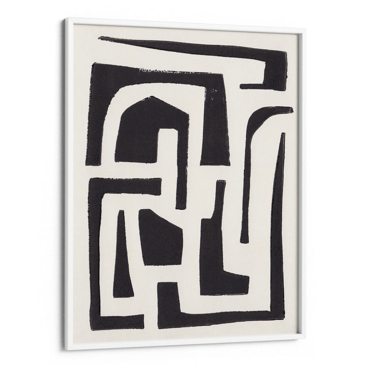 Neighbourhood Abstract Art-White Frame-Nook At You