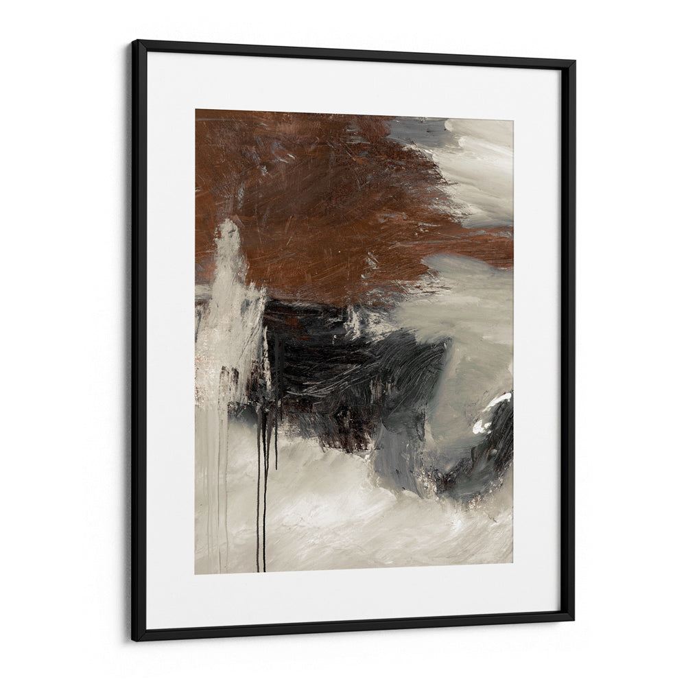 Glow Abstract Painting-Black Frame With Mount-Nook At You
