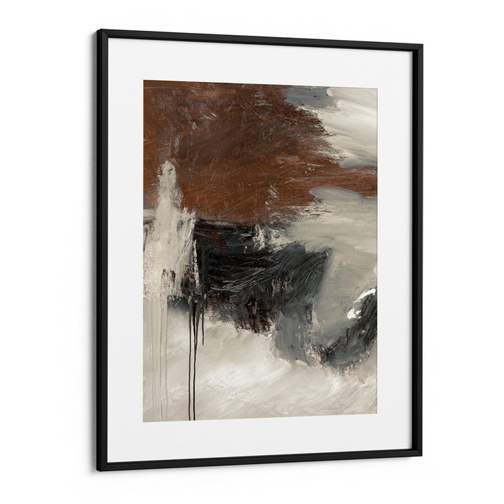 Glow Abstract Painting-Black Frame With Mount-Nook At You