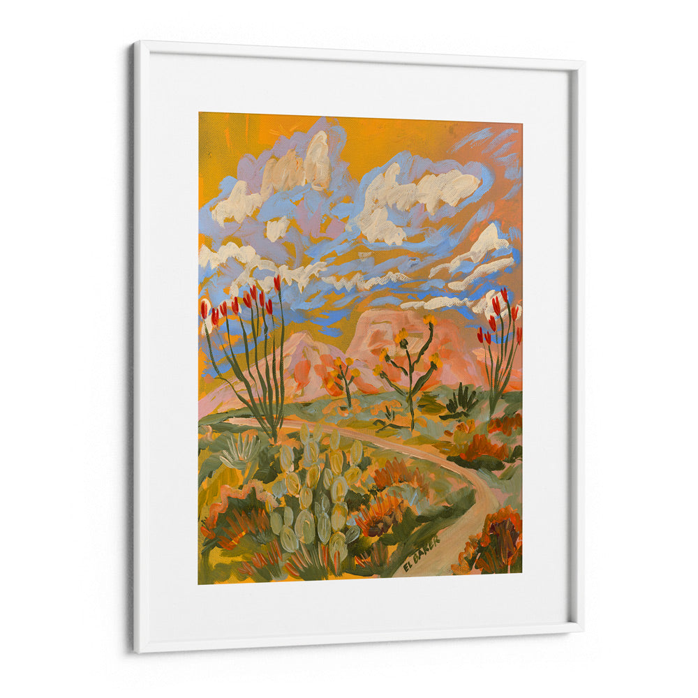 Burnt Orange Wall Art Of Sunset Over A Beautiful Landscape – Nook At You