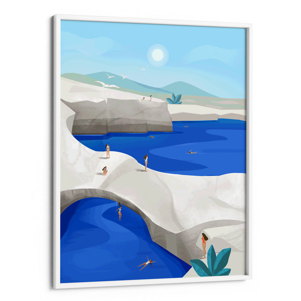 Cliff Jumping – Coastal Landscape Poster for Home Décor - XS / Matte Paper / Rolled Art - Nook At You