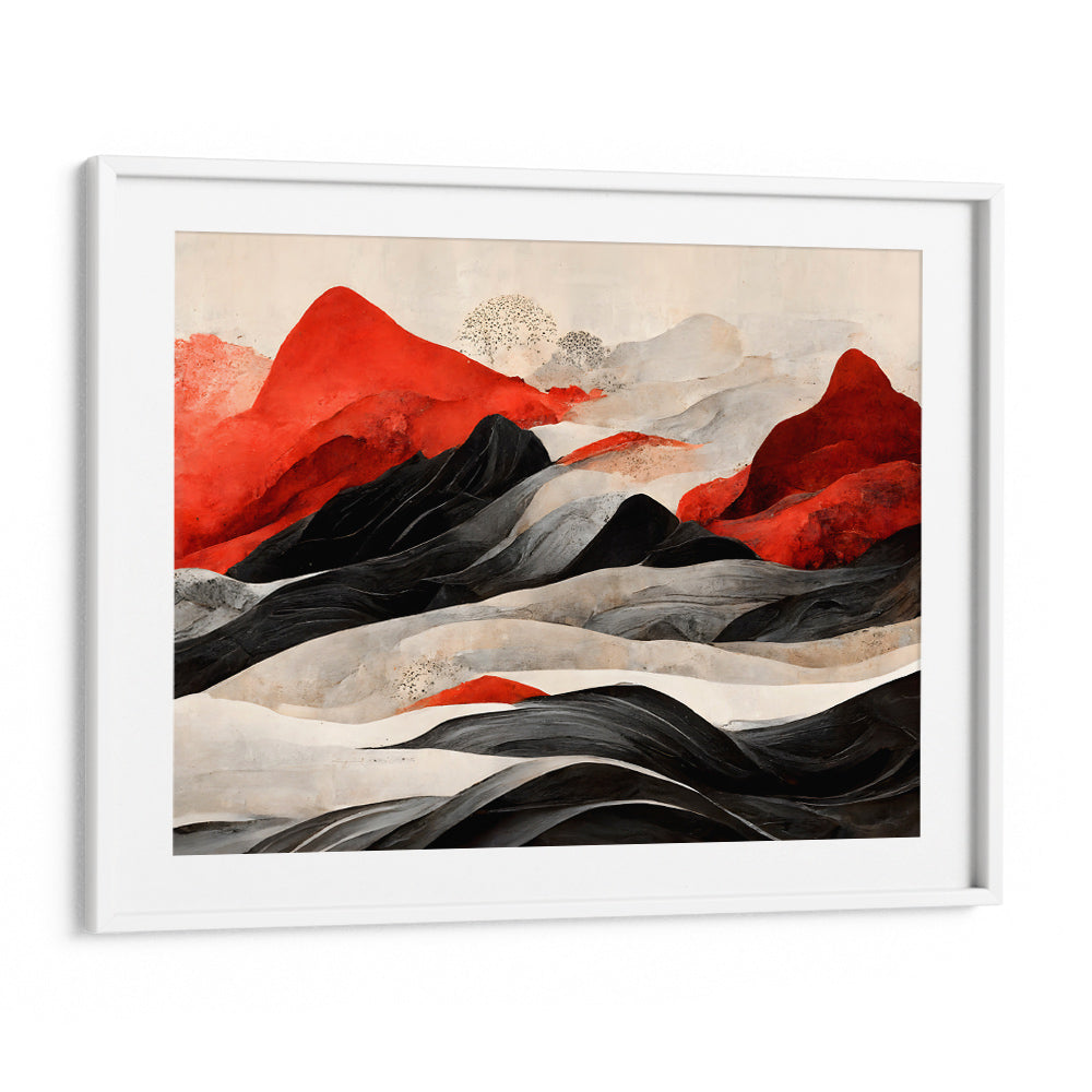 Red Mountains Art Landscape Painting