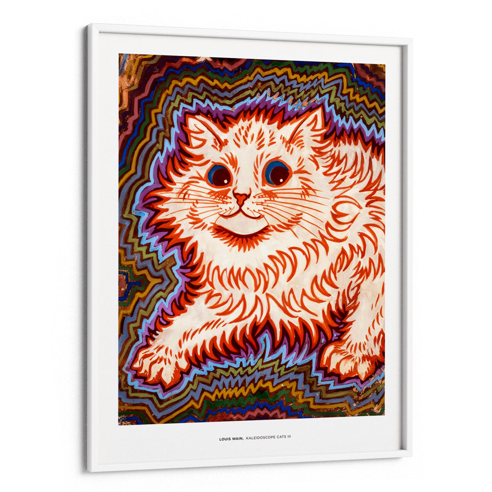 Louis Wain - Kaleidoscope Cats III Canvas Painting - XS / Matte Paper / Rolled Art - Nook At You