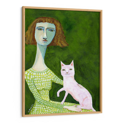 Cat Lady With Pink Cat