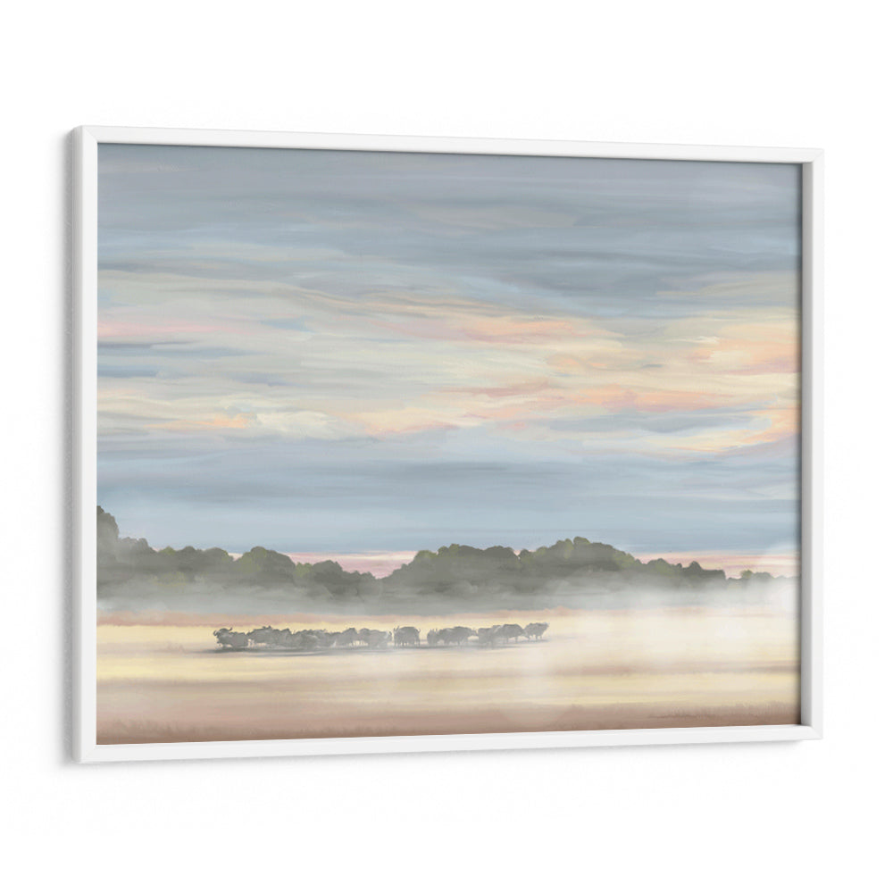 Buffalos In Botswana – Wildlife Landscape Canvas Print - XS / Matte Paper / Rolled Art - Nook At You