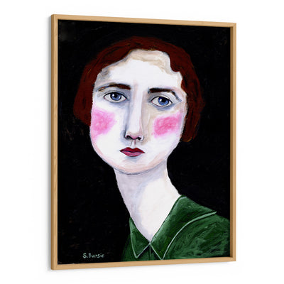 Vintage Woman With Pink Cheeks