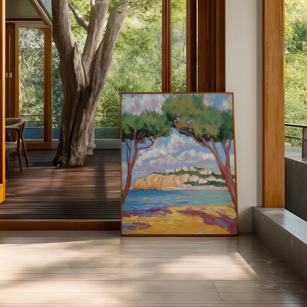 Cypress Trees On the Beach Landscape Wall Decor - XS / Matte Paper / Rolled Art - Nook At You