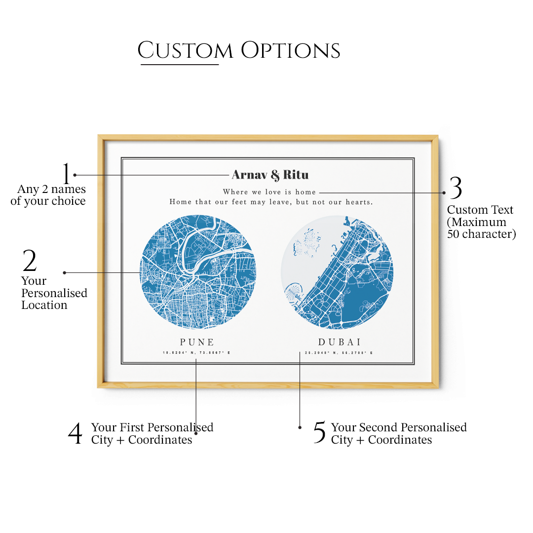 Dual Expression - Classic Blue Street Map Poster - XS / Canvas / Rolled Art - Nook At You