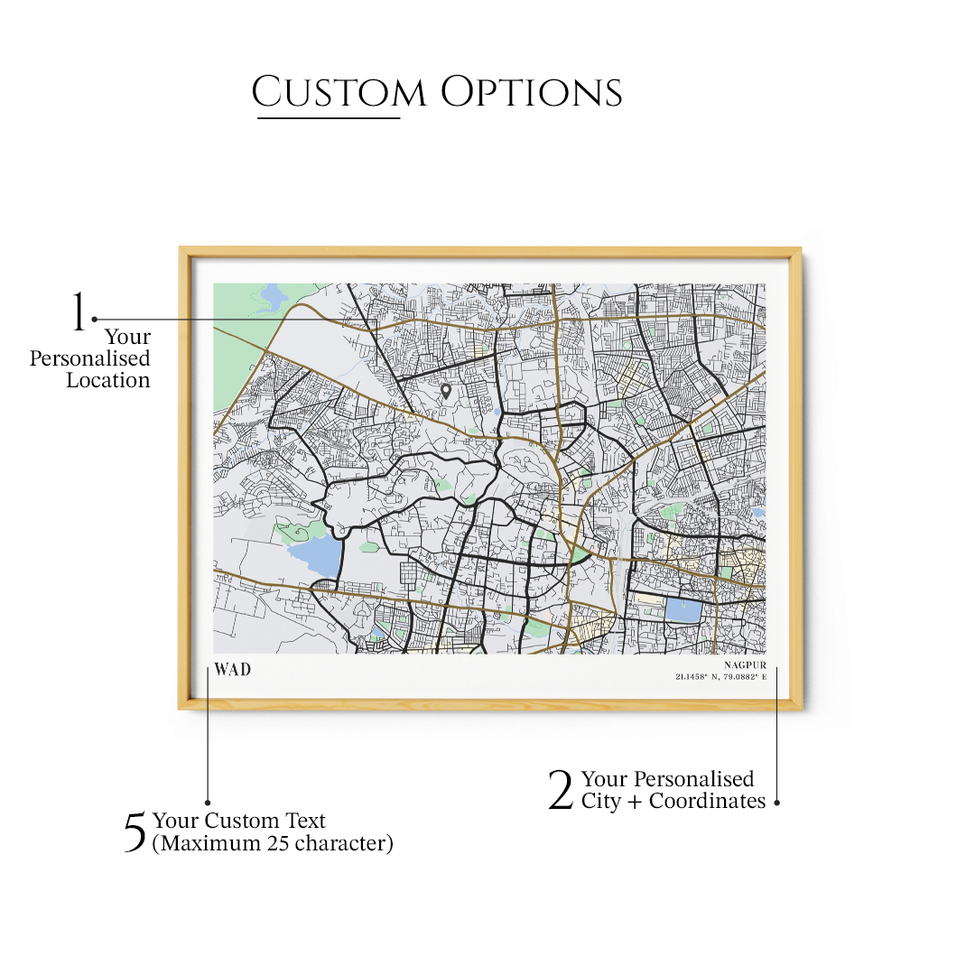 Street Map Art - The Habitat (Horizontal) - XS / Canvas / Rolled Art - Nook At You