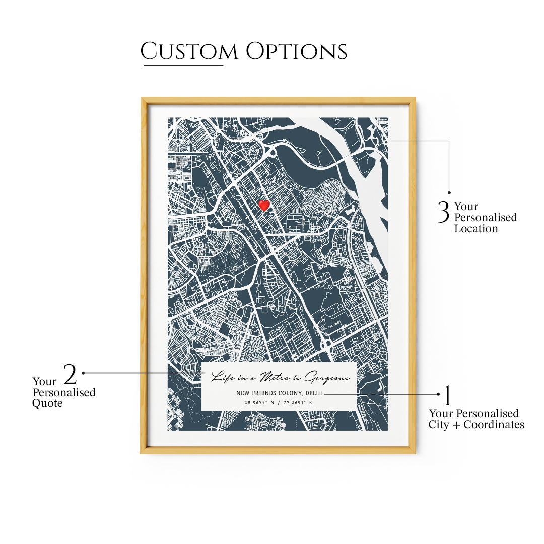 Custom Street Map Art - Deep Blue - The Executive - XS / Matte Paper / Rolled Art - Nook At You