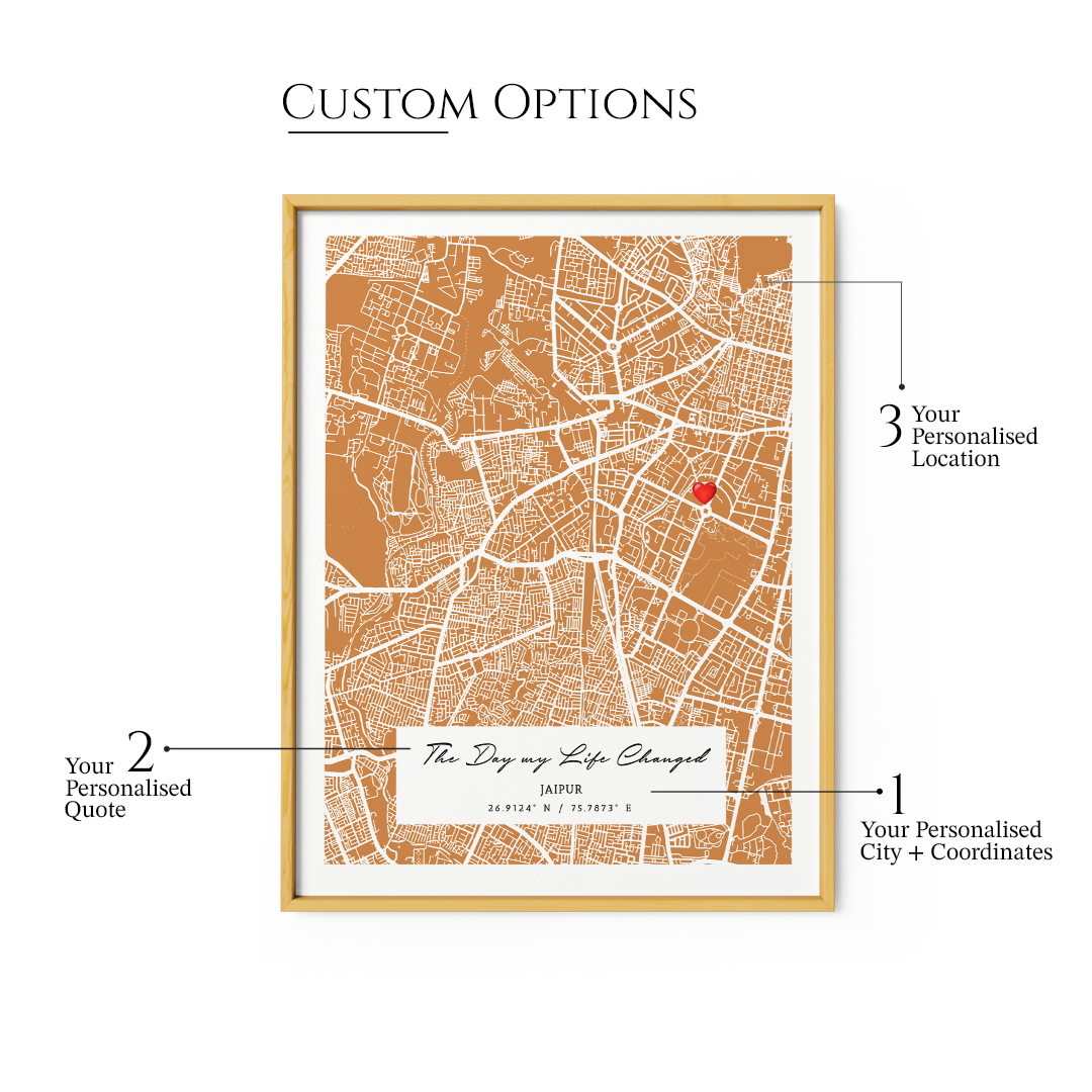 Street Map Art - Mustard - The Executive - XS / Canvas / Rolled Art - Nook At You