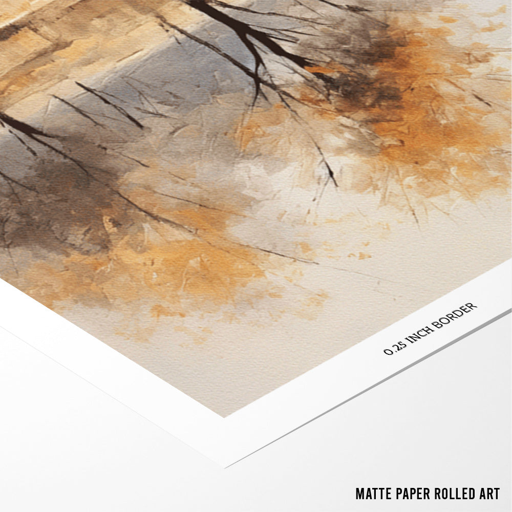 Golden Silence 2 Landscape Art Print - XS / Matte Paper / Rolled Art - Nook At You