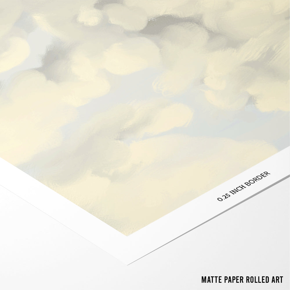 Red Roof Promises - Countryside Landscape Art Poster - XS / Matte Paper / Rolled Art - Nook At You
