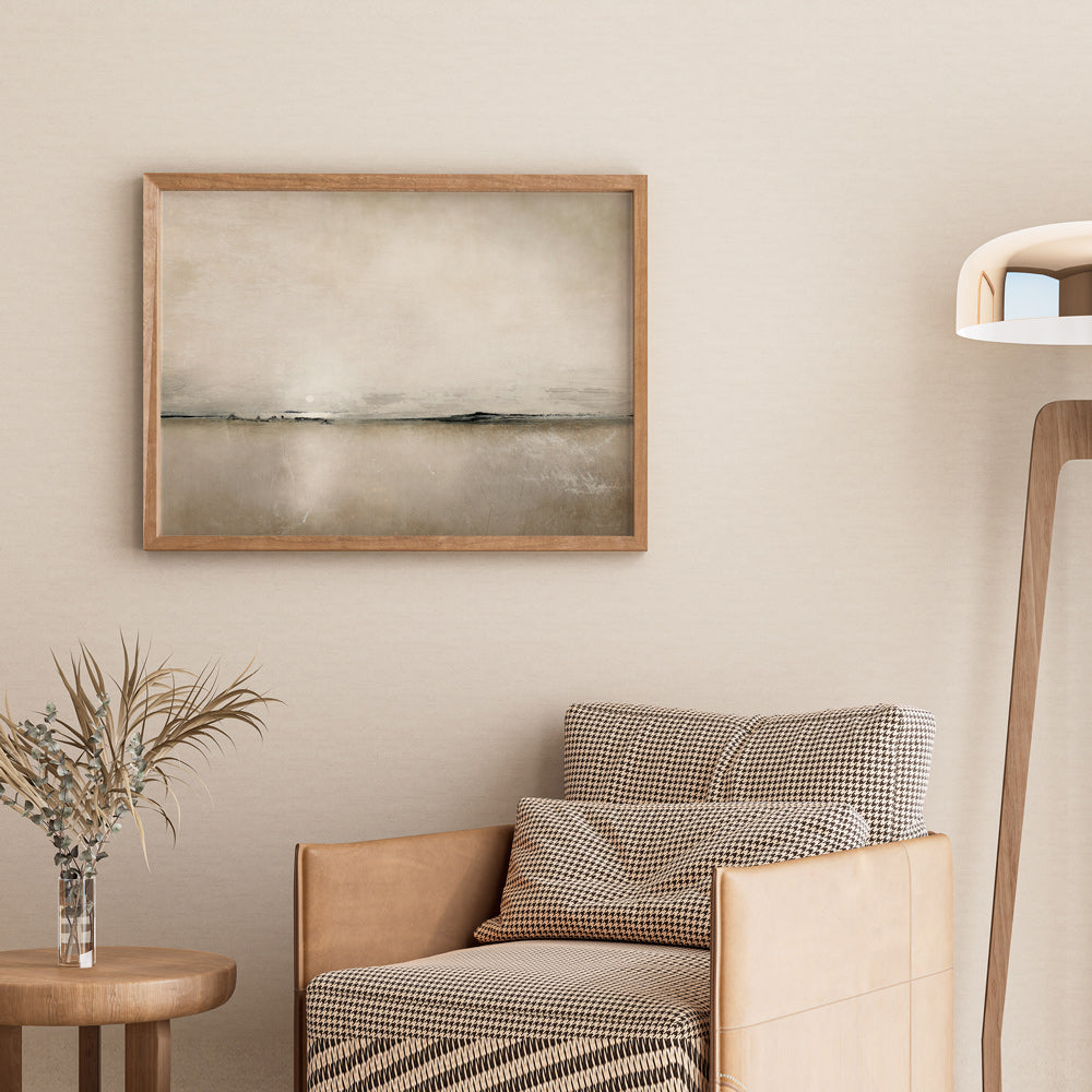 Sunglight Bay Abstract Artwork-Rolled Art-Nook At You