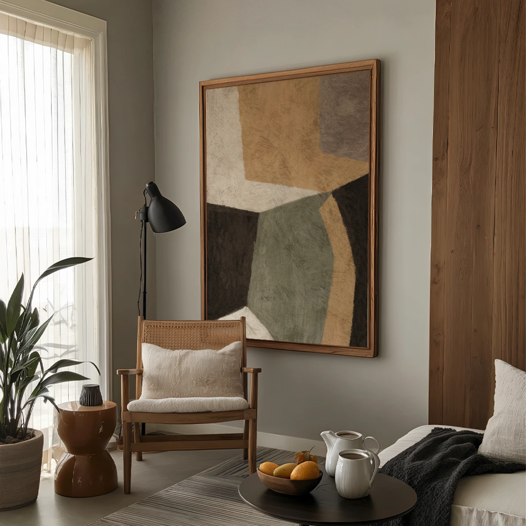 Hues Abstract Wall Art Print - XS / Matte Paper / Rolled Art - Nook At You