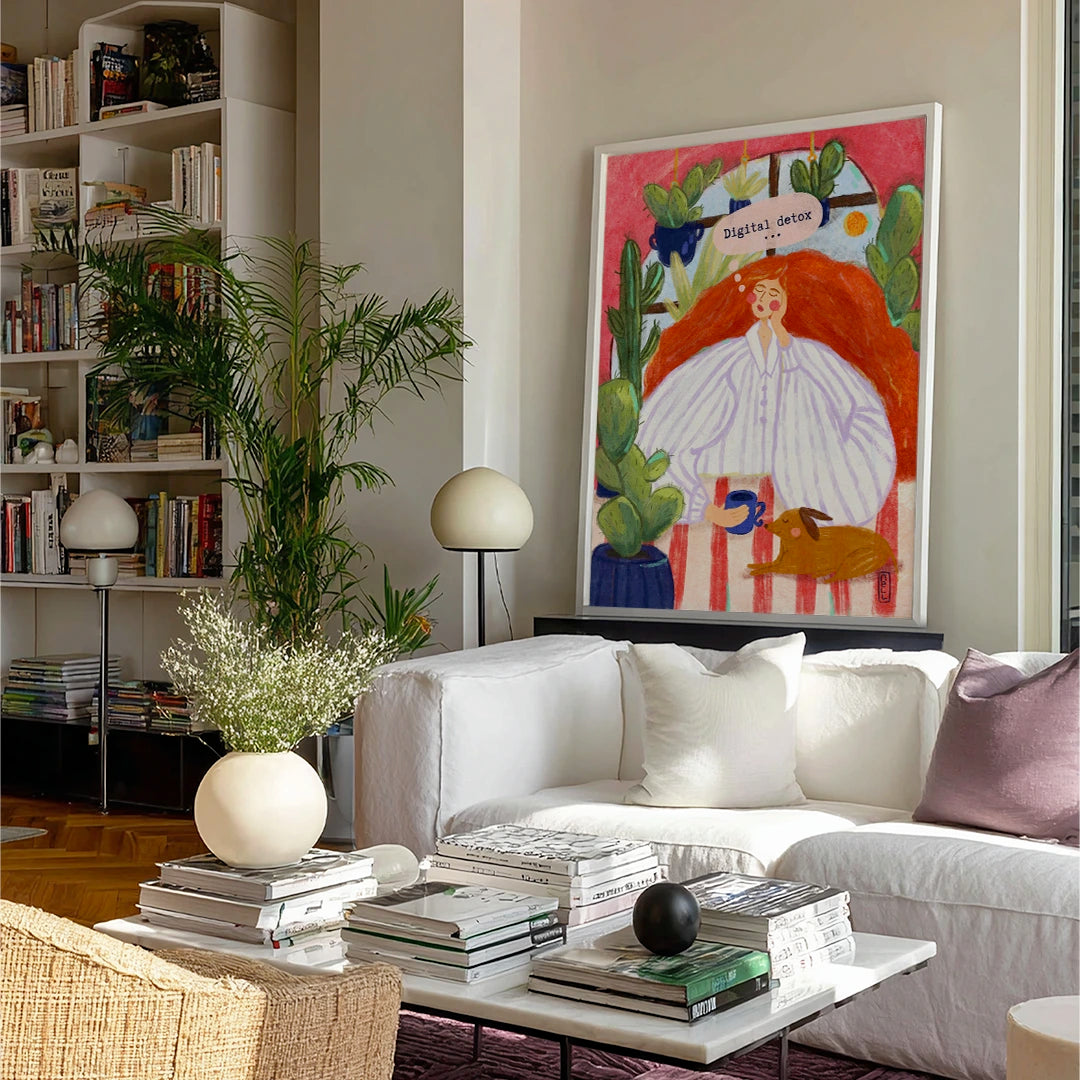 Digital Detox Morning Gourmet Wall Art Painting - XS / Matte Paper / Rolled Art - Nook At You
