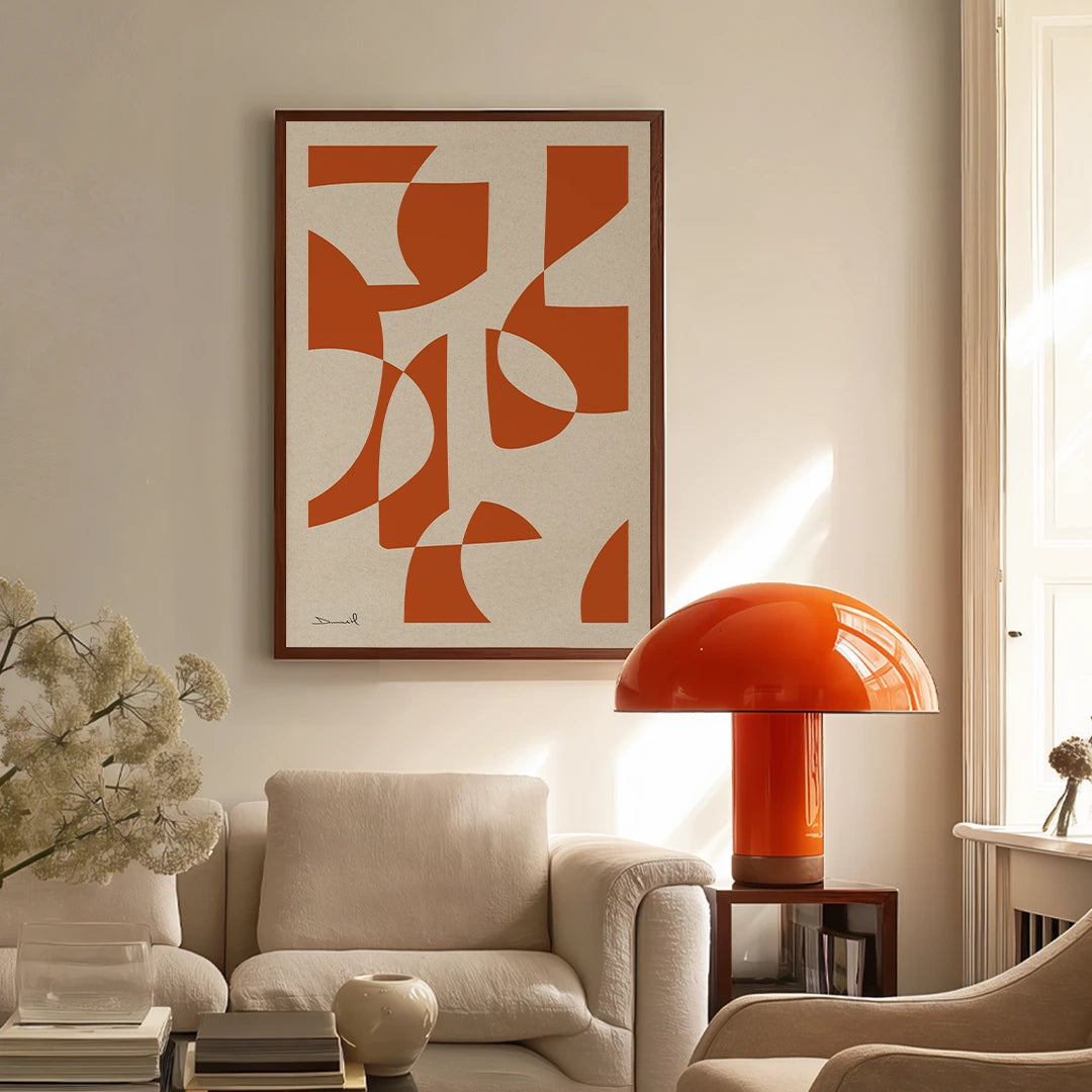 Profond Geometric Wall Art Painting - XS / Matte Paper / Rolled Art - Nook At You