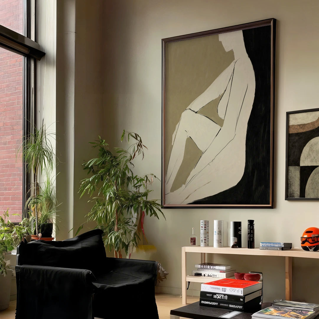 Chill Abstract Wall Art Painting - XS / Matte Paper / Rolled Art - Nook At You