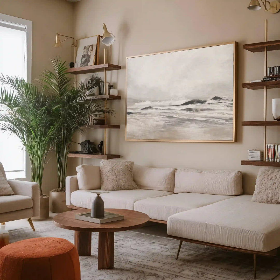 September Coast Canvas Paintings - XS / Matte Paper / Rolled Art - Nook At You