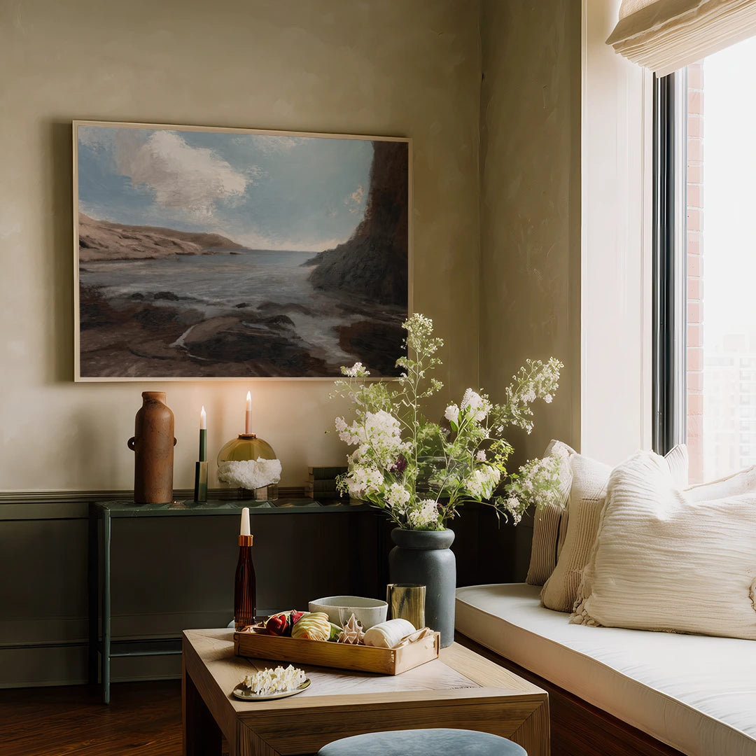 Castle Cove Beach Horizontal Landscape Wall Art Poster - XS / Matte Paper / Rolled Art - Nook At You