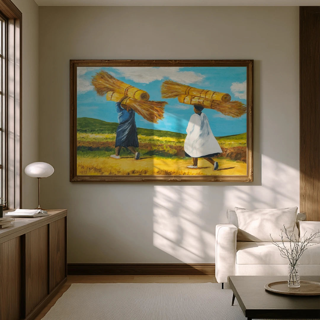 Balance by Colleen Hefer – African Landscape Painting - XS / Matte Paper / Rolled Art - Nook At You