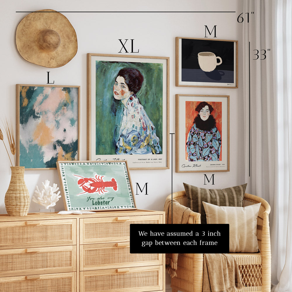 Seafoam Symphony - Gallery Wall Set of 5