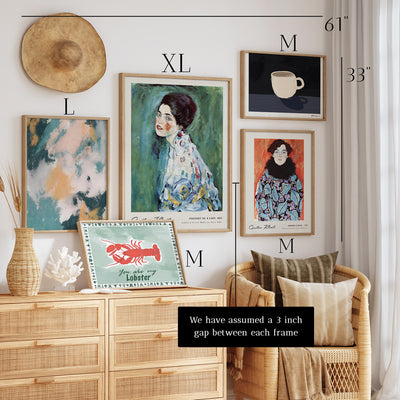 Seafoam Symphony - Gallery Wall Set of 5