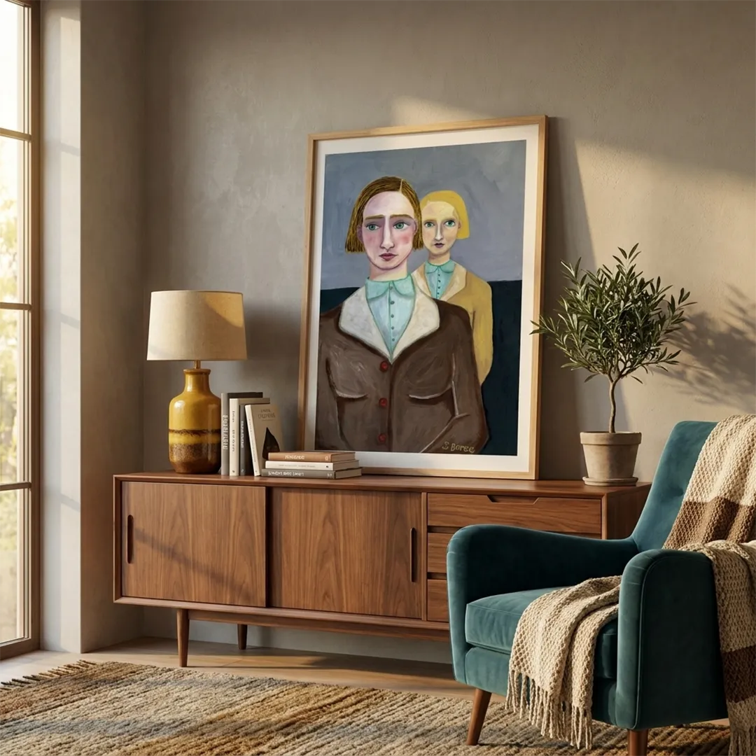 The Different Sisters – Women Illustration Poster - XS / Matte Paper / Rolled Art - Nook At You