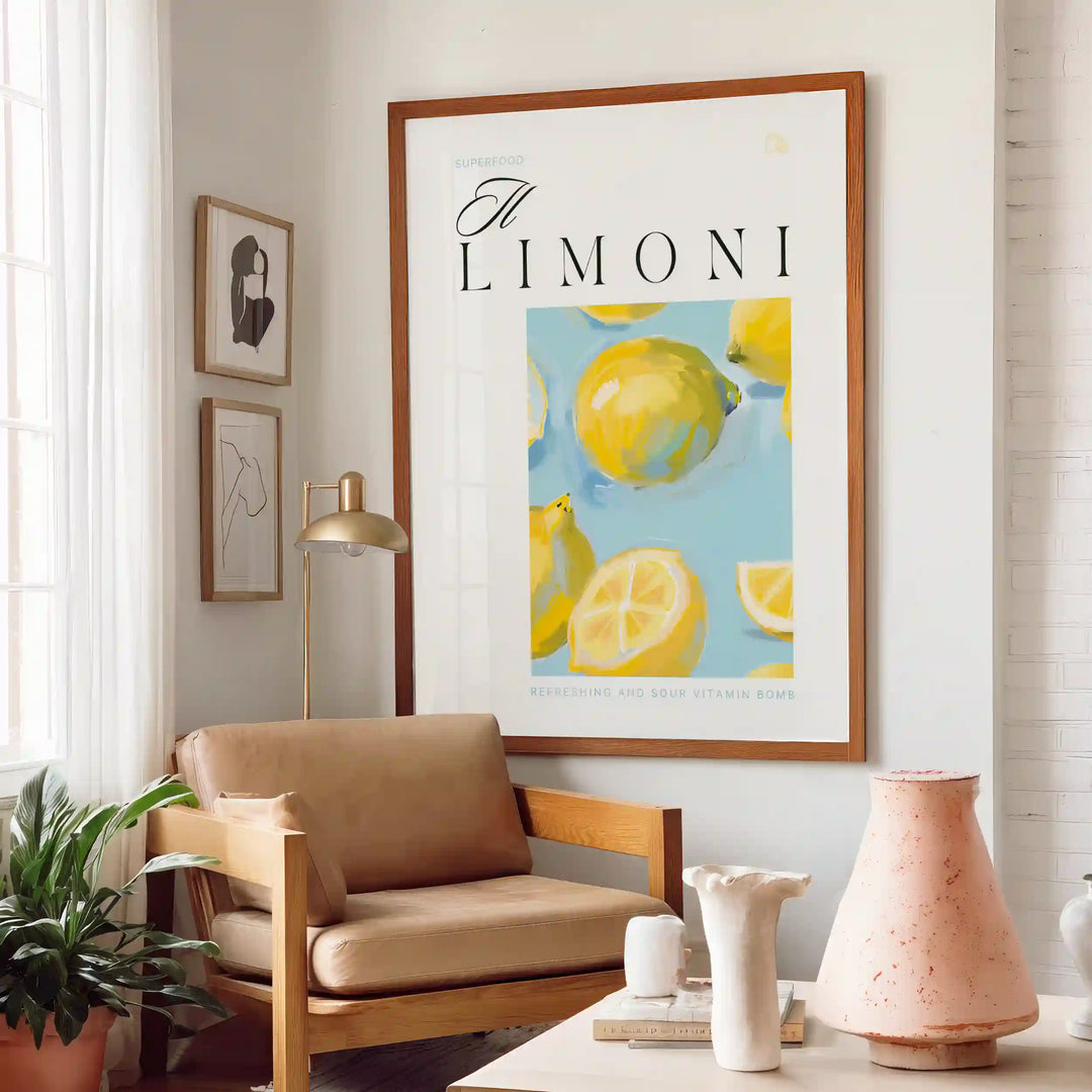The Vibrant Lemons Wall Art Print - XS / Matte Paper / Rolled Art - Nook At You