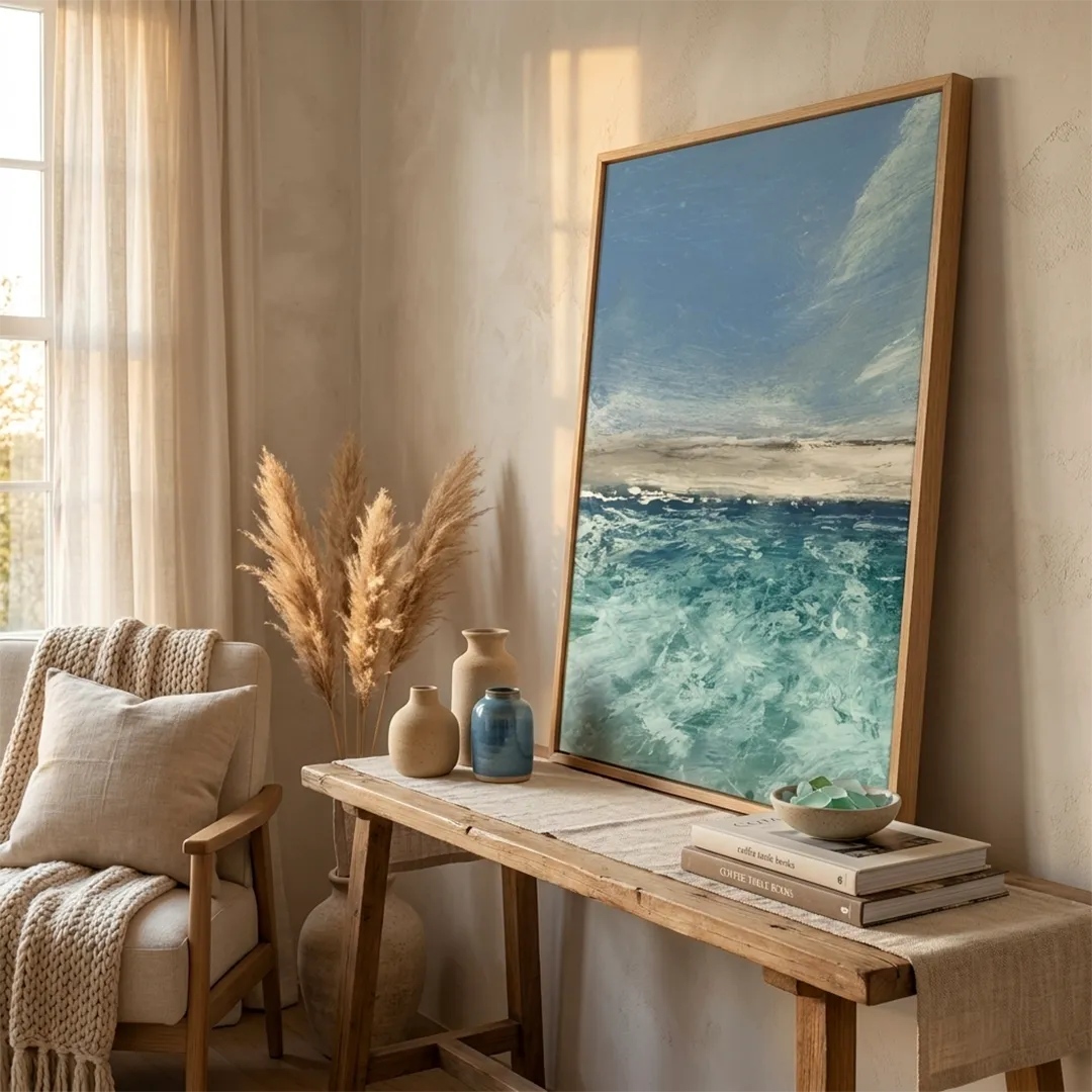Quiet Tide 1 Landscape Wall Art Poster - XS / Matte Paper / Rolled Art - Nook At You