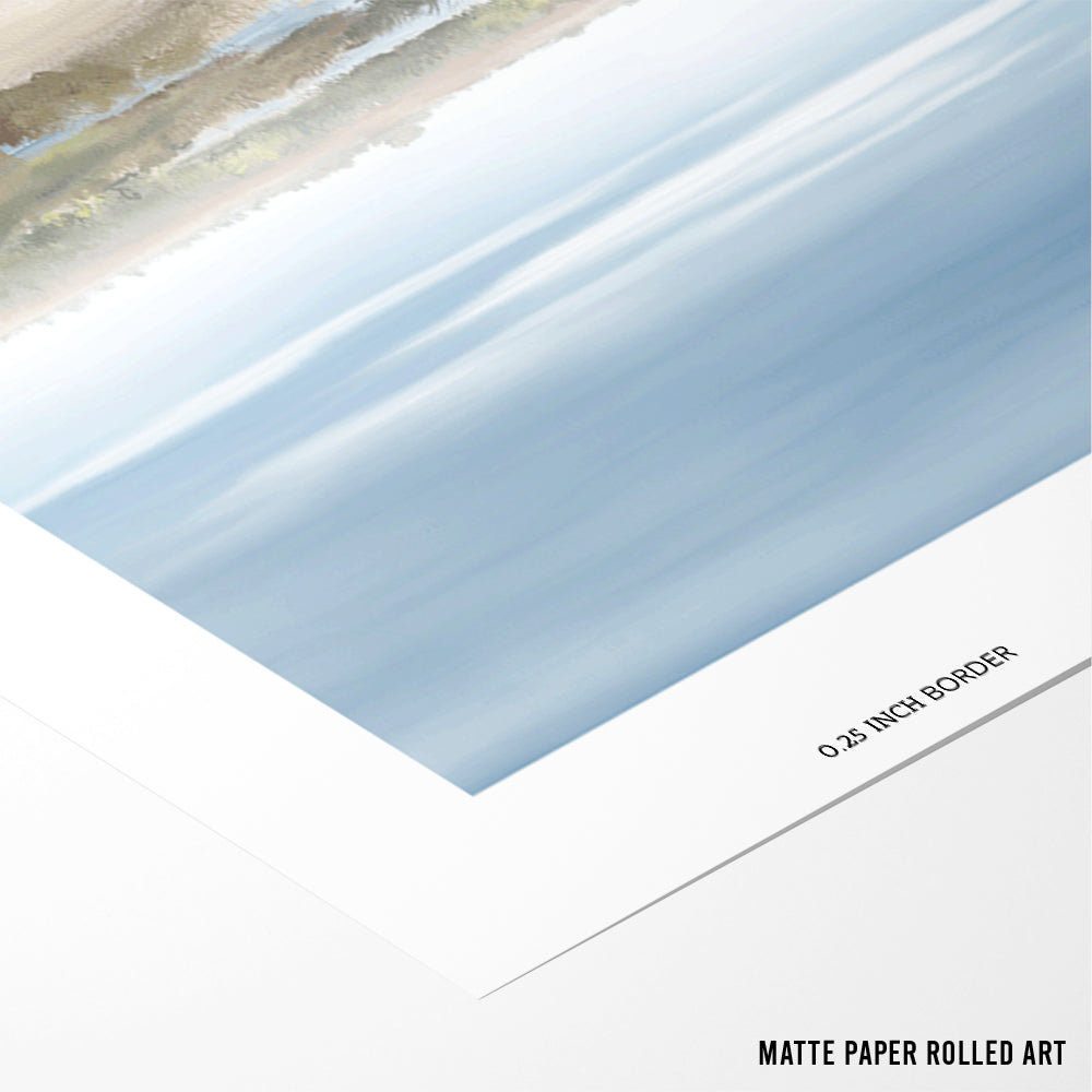 The Misty Rising – Landscape Art Print - XS / Matte Paper / Rolled Art - Nook At You