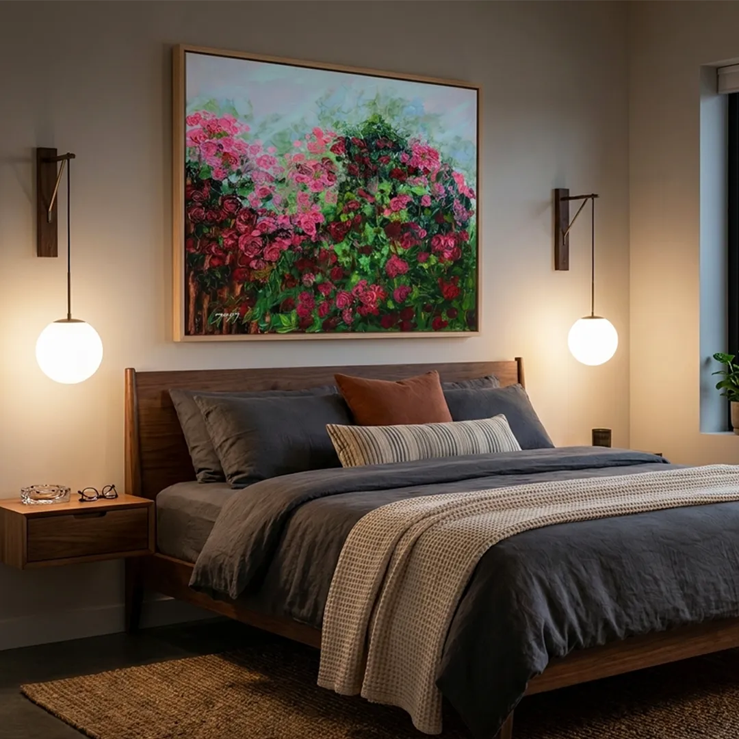 Vibrant Rose Garden Botanical Wall Art Poster - XS / Matte Paper / Rolled Art - Nook At You