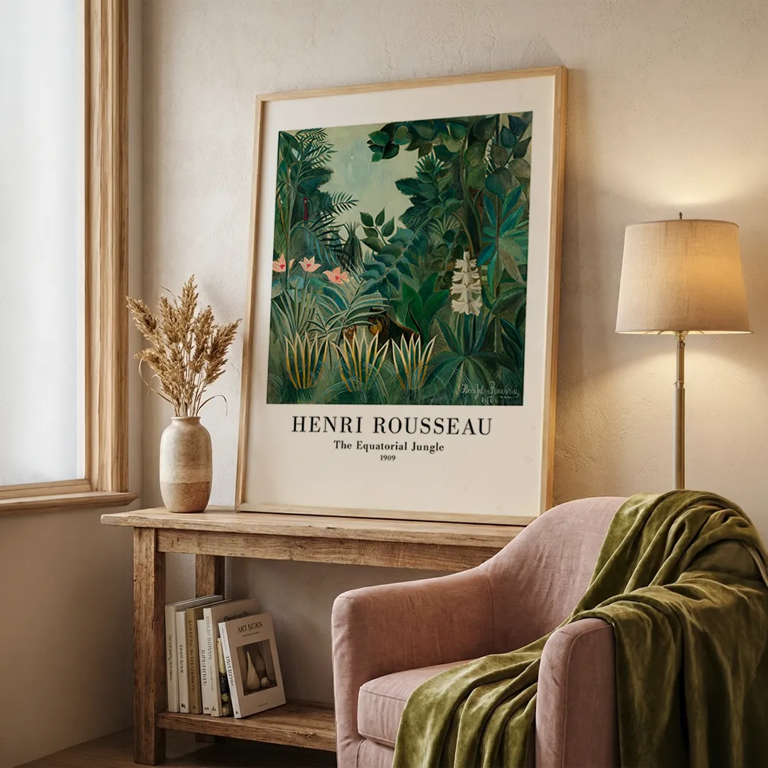 Henri Rousseau - The Equatorial Jungle Exhibition Wall Art - XS / Matte Paper / Rolled Art - Nook At You