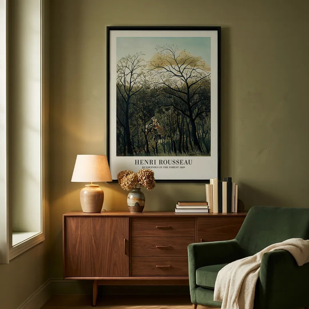 Henri Rousseau  - Rendezvous In The Forest Gallery Exhibition Poster - XS / Matte Paper / Rolled Art - Nook At You