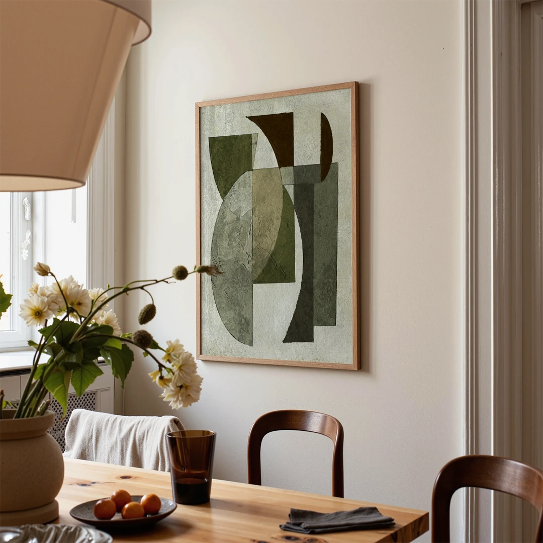 Shaped Portrait Abstract Wall Decor - XS / Matte Paper / Rolled Art - Nook At You