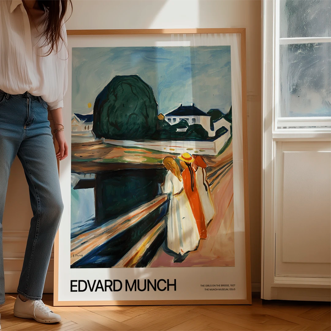 Edvard Munch - the girls on the bridge - XS / Matte Paper / Rolled Art - Nook At You