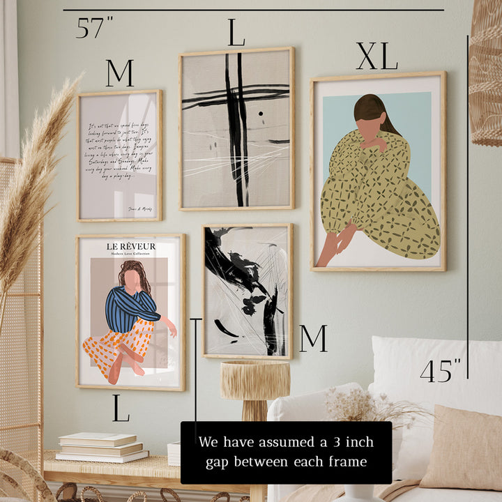 Midnight Garden Gallery Wall Set of 5