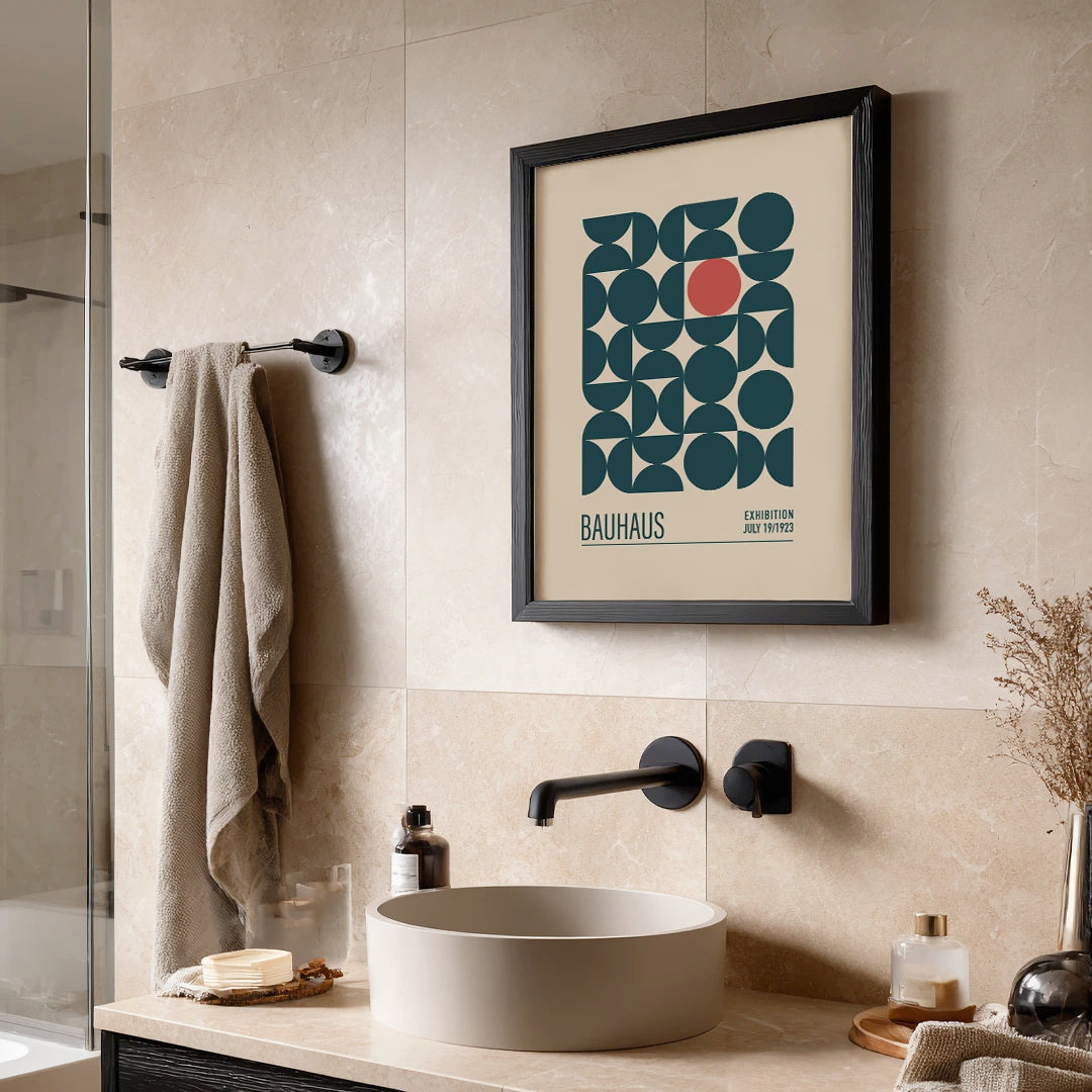 Bauhaus - Geometric Harmony III Canvas Print - XS / Matte Paper / Rolled Art - Nook At You