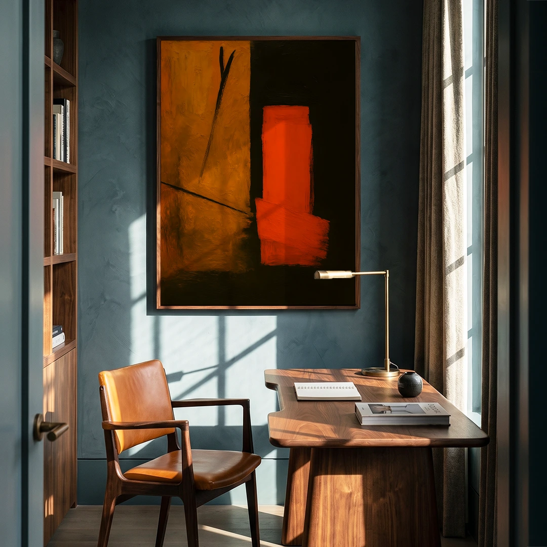 Bold Color Block Abstract Canvas Wall Art - XS / Matte Paper / Rolled Art - Nook At You