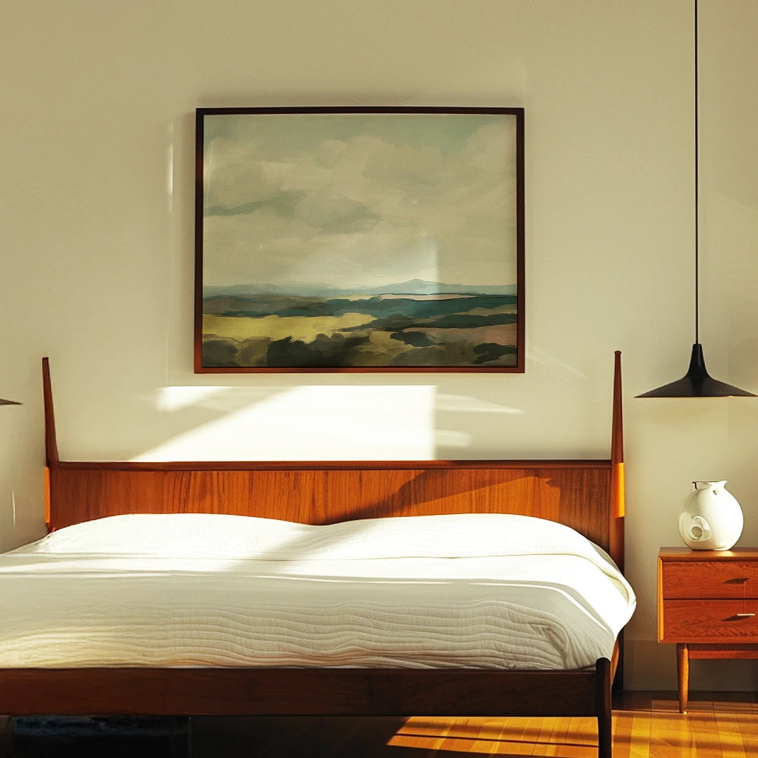 Westcountry Horizontal Abstract Landscape Wall Art - XS / Matte Paper / Rolled Art - Nook At You