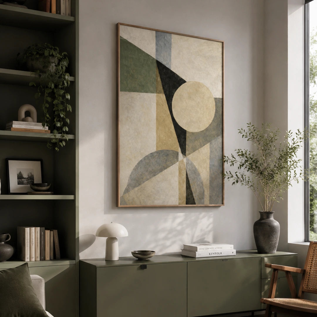 Bloomsbury Modern Abstract Artwork - XS / Matte Paper / Rolled Art - Nook At You