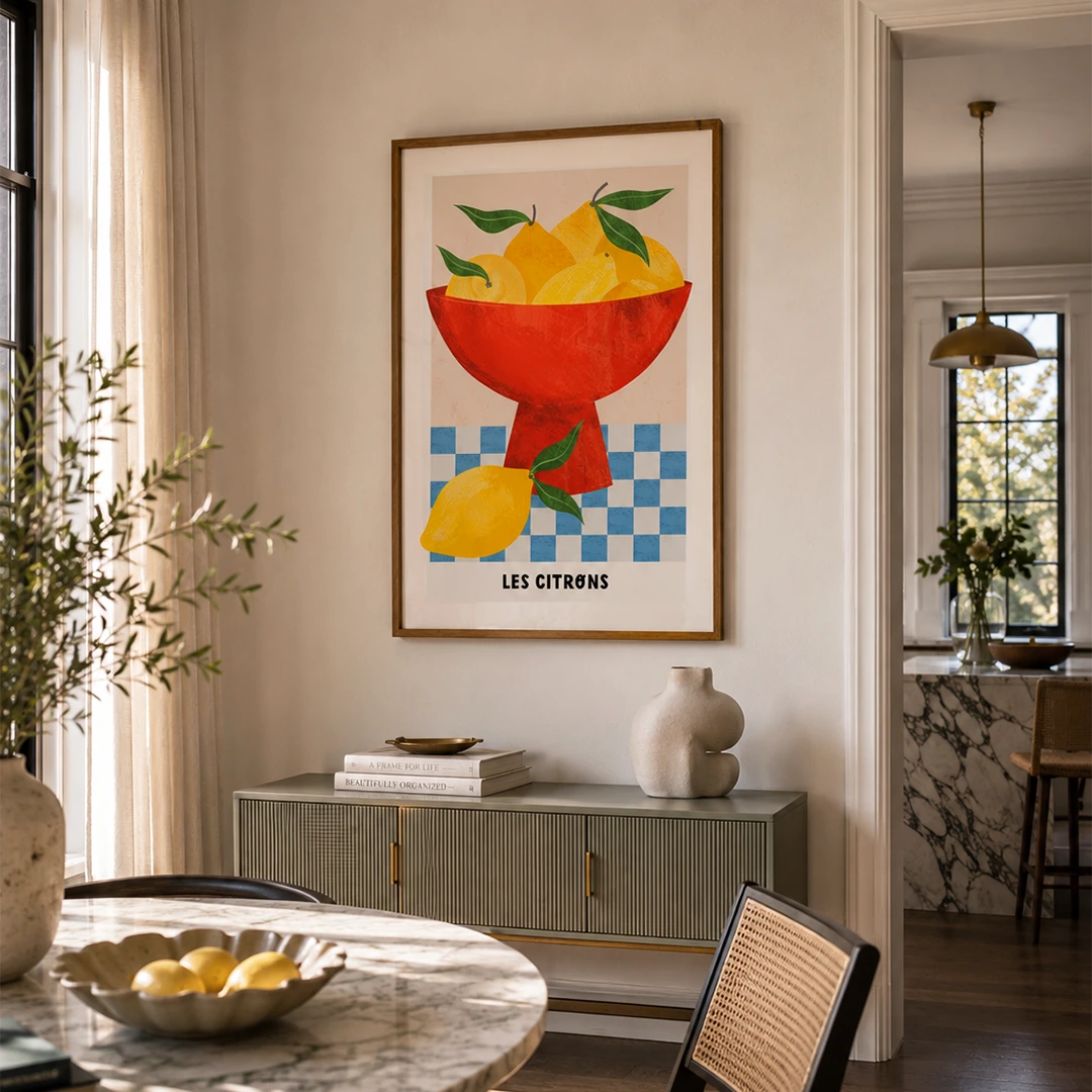 Les Citrons - XS / Matte Paper / Rolled Art - Nook At You