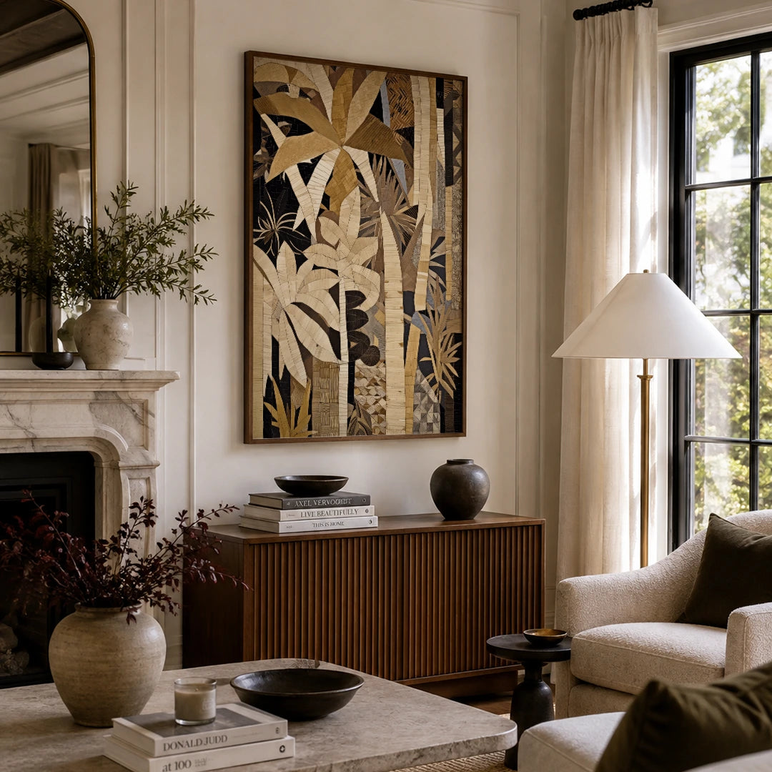 Tropical Tapestry Botanical Wall Art Poster for Living Room - XS / Matte Paper / Rolled Art - Nook At You